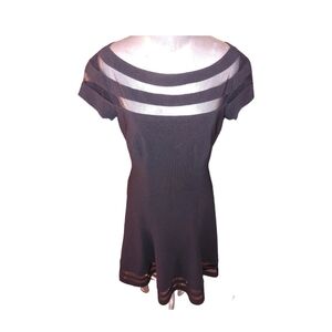 Black White House Blk Market dress, size 2, sheer details